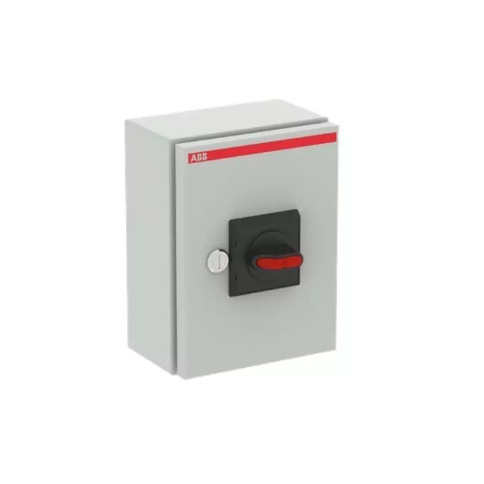 ABB 3P+N Pole Isolator Switch - 63A Maximum Current, 30kW Power Rating, IP65, OT63TPN-A