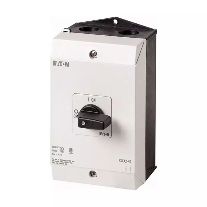 EATON 3 Pole Surface Mount Isolator Switch - 25A Maximum Current, IP65, 237540 P1-25/I2/HI11-NA