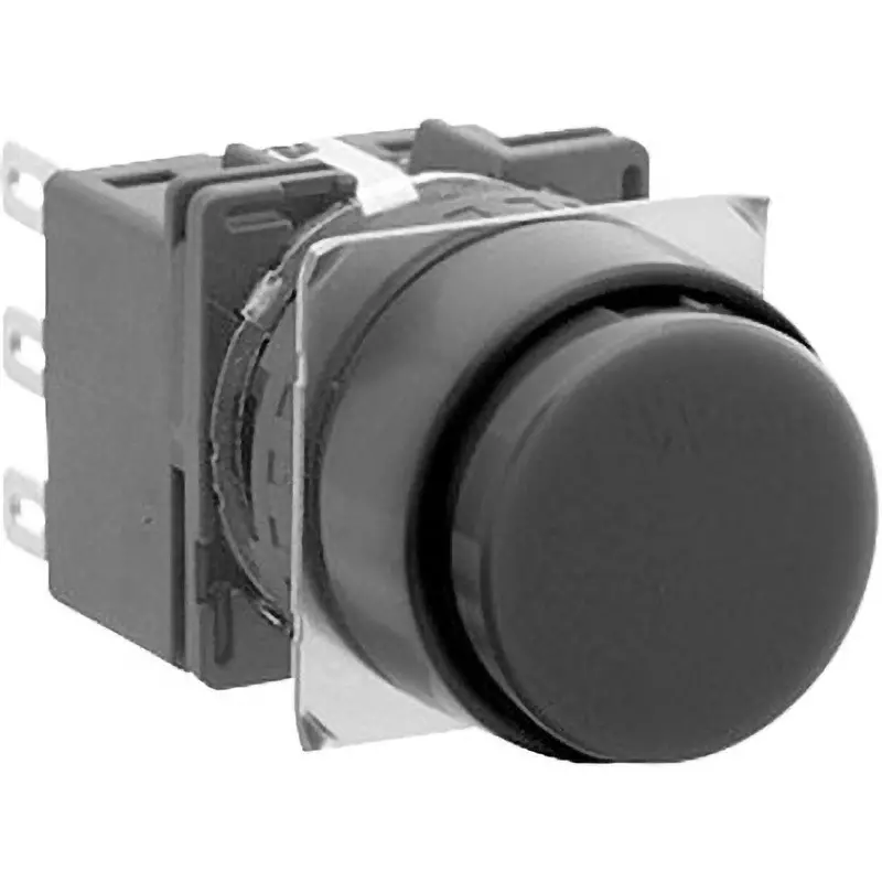 IDEC Lb Series Push Button Switch Round Type Φ18 Mm Bezel Gold ContACts, Lb1B-A1T1Vla