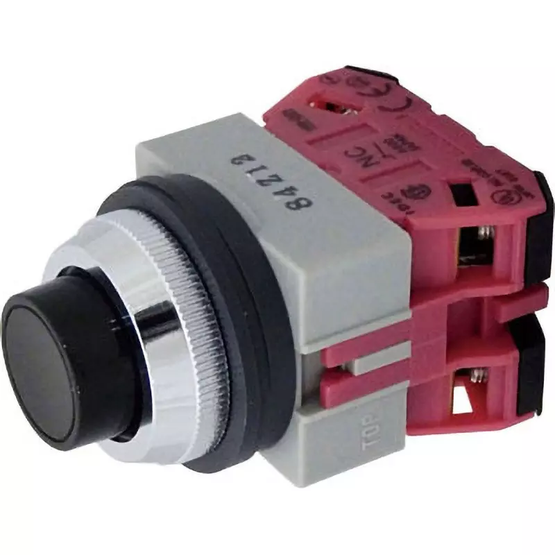 IDEC Diameter 25 Tws Series Push Button Switch (Protruding) 2B Screw Terminal BlACk, Abs202Nb