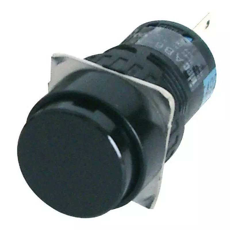 IDEC A6 Series Push Button Switch (Round Protrusion Type) 2C Non-Illuminated , Ab6M-A2B
