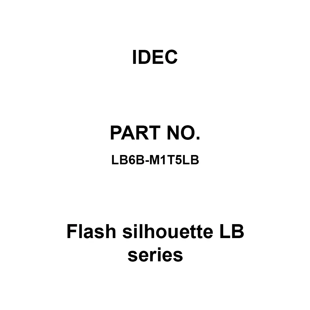 IDEC Flash silhouette LB Series 1C Soldering Tab Terminal, LB6B-M1T5LB