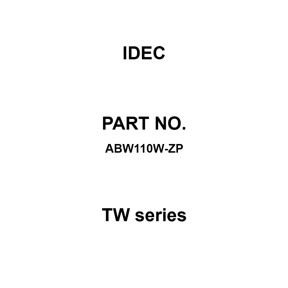 IDEC TW Series 1A M3.5 Screw Terminal 600 V, ABW110W-ZP