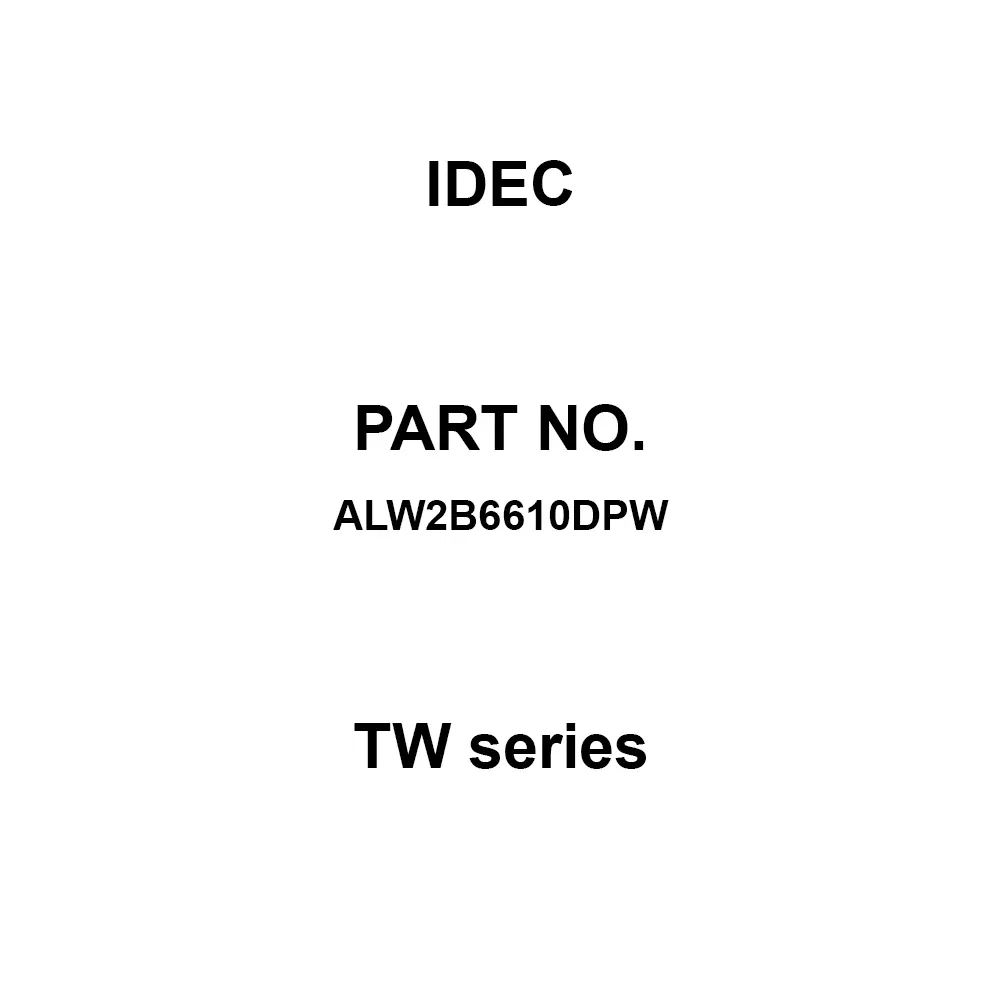 IDEC TW Series 1A M3.5 Screw Terminal 600 V, ALW2B6610DPW