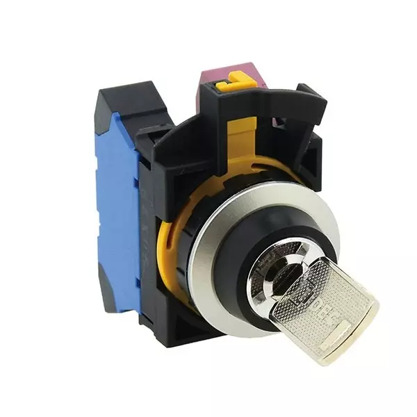 IDEC Flash Silhouette CW Series Key Selector Switch 1A1B Push-In Terminal 300 V, CW4K-2AP11