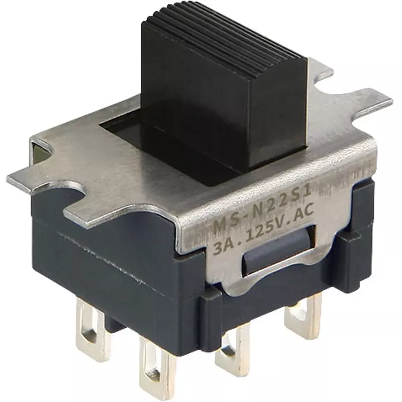 NKK SWITCHES Slide Switch 2 Pole, MS-N22S1A