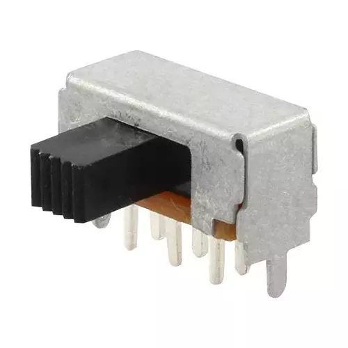 NIDEC COMPONENTS SLIDE SWITCH, DPDT, 1A, 125VAC, TH, MFS201N-16-Z