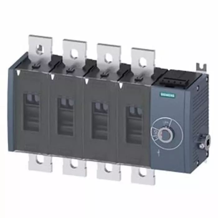 Siemens 4 Pole Fixed Switch Disconnector - 1000A Maximum Current, 710kW Power Rating, IP00, IP20, 3KD5044-0QE40-0