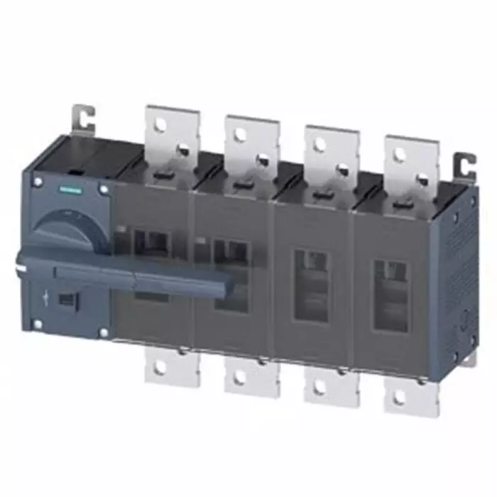 Siemens 4 Pole Fixed Switch Disconnector - 1250A Maximum Current, 900kW Power Rating, IP00, IP20, 3KD5242-0RE10-0