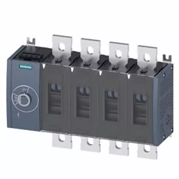 Siemens 4 Pole Fixed Switch Disconnector - 800A Maximum Current, 560kW Power Rating, IP00, IP20, 3KD4844-0QE10-0