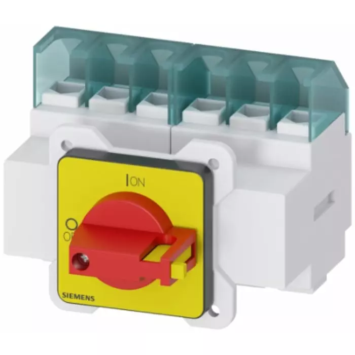 Siemens 6P Pole Panel Mount Non-Fused Switch Disconnector - 25A Maximum Current, 9.5kW Power Rating, IP65, 3LD2122-3VK13
