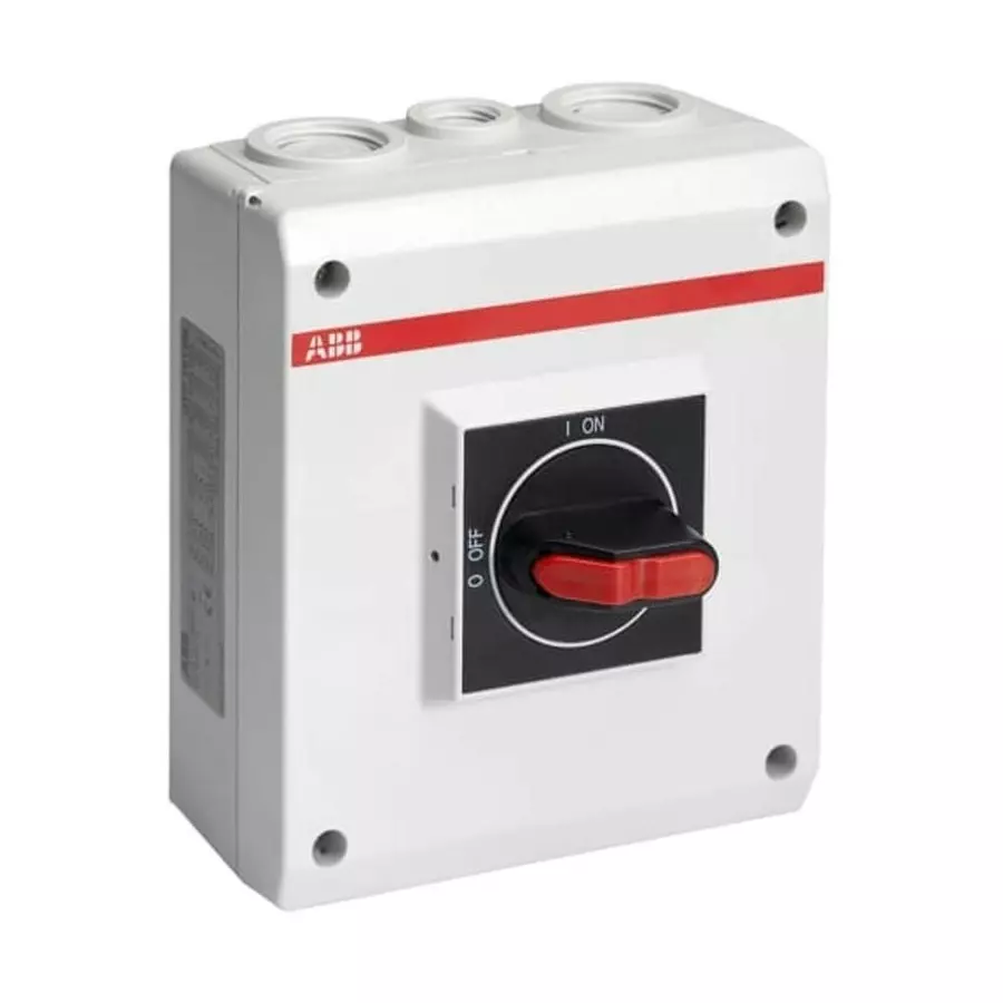 ABB 4 Pole Isolator Switch - 32A Maximum Current, 1SCA111455R1001