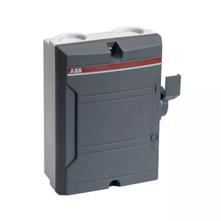 ABB 3P Pole Surface Mount Switch Disconnector - 40A Maximum Current, 15kW Power Rating, IP65, 2CMA142408R1000 BW 340 TPN