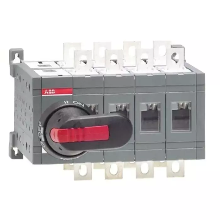 ABB 4P Pole DIN Rail Isolator Switch - 200A Maximum Current, OT200E04CPOT200E04CP