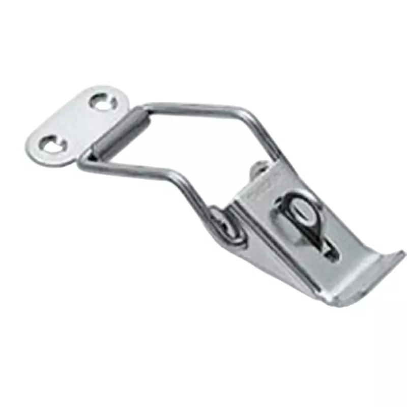 TAKIGEN Stainless Steel Neck Long Snap Lock Barrel Polishing with Keyhole, C-1142-1