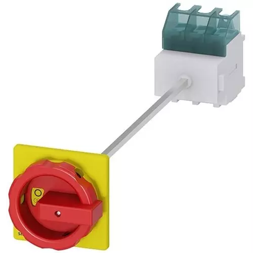 Siemens Panel Mount Discon Switch 3PST Non-Illuminated 63 Amp, 982-3LD25140TK53