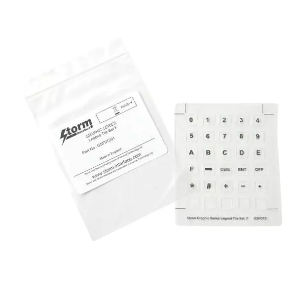 Storm Interface Legend Covers GFX Series for Keypads, GSF0T203
