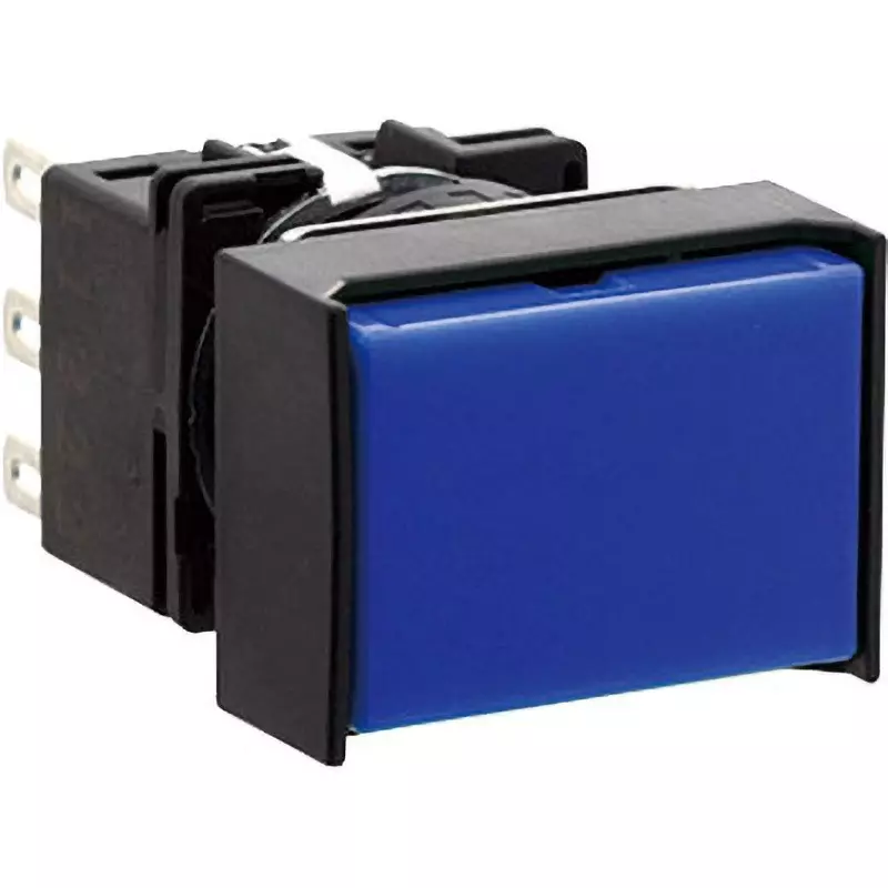 IDEC Lb Series Push Button Switch Long Square 24X18 Mm Bezel Gold ContACts, Lb3B-A1T1Vs