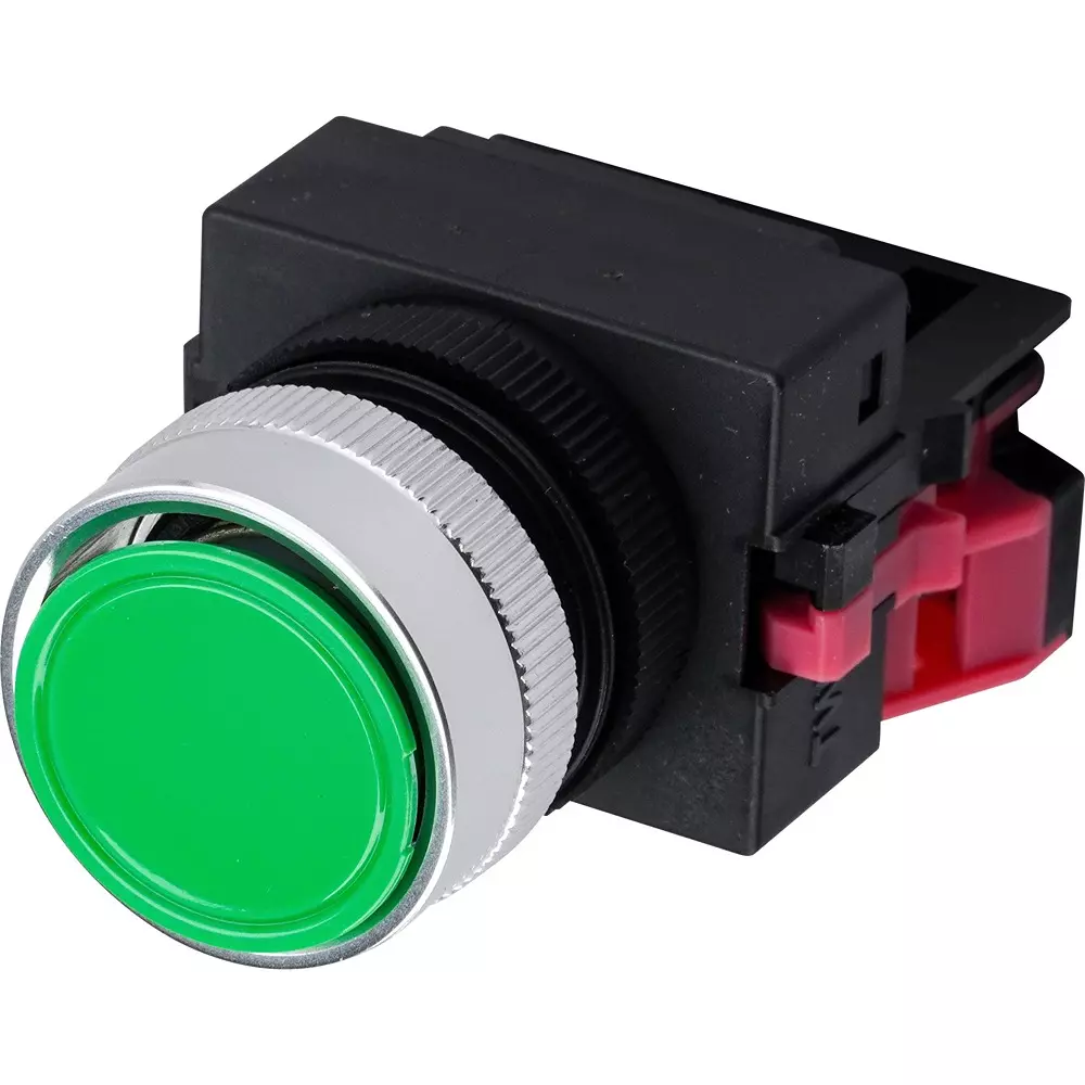 IDEC Diameter 22 Tw Series Push Button Switch Flat Type 1B Screw Terminal Green, Abw101G