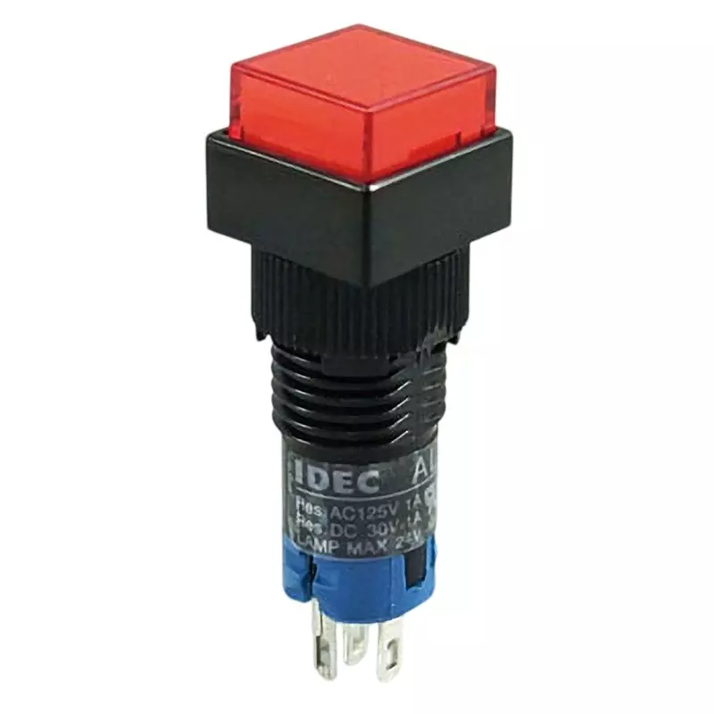 IDEC A1 Series Illuminated Push Button Switch (Square) 10 Mm Mounting Hole Diameter, Al1Q-A11R