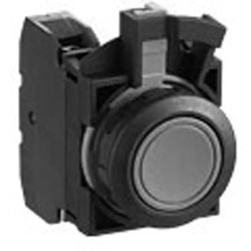 IDEC Flash Silhouette Switch Cw Series Push Button Switch (Round Flat Type) 2A Screw Terminal BlACk, Cw1B-M1E20B