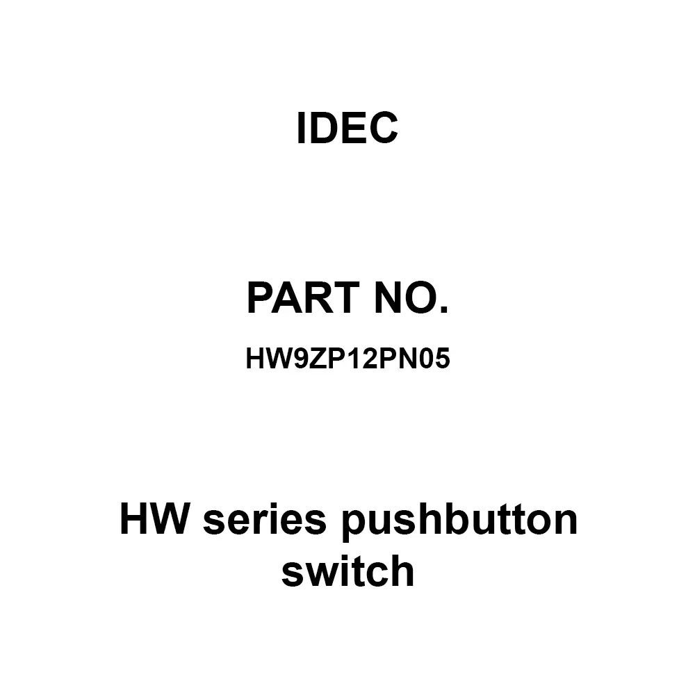 IDEC HW Series pushbutton switch Name Plate Acrylic Resin, HW9ZP12PN05 (Pack of 5 Pcs)