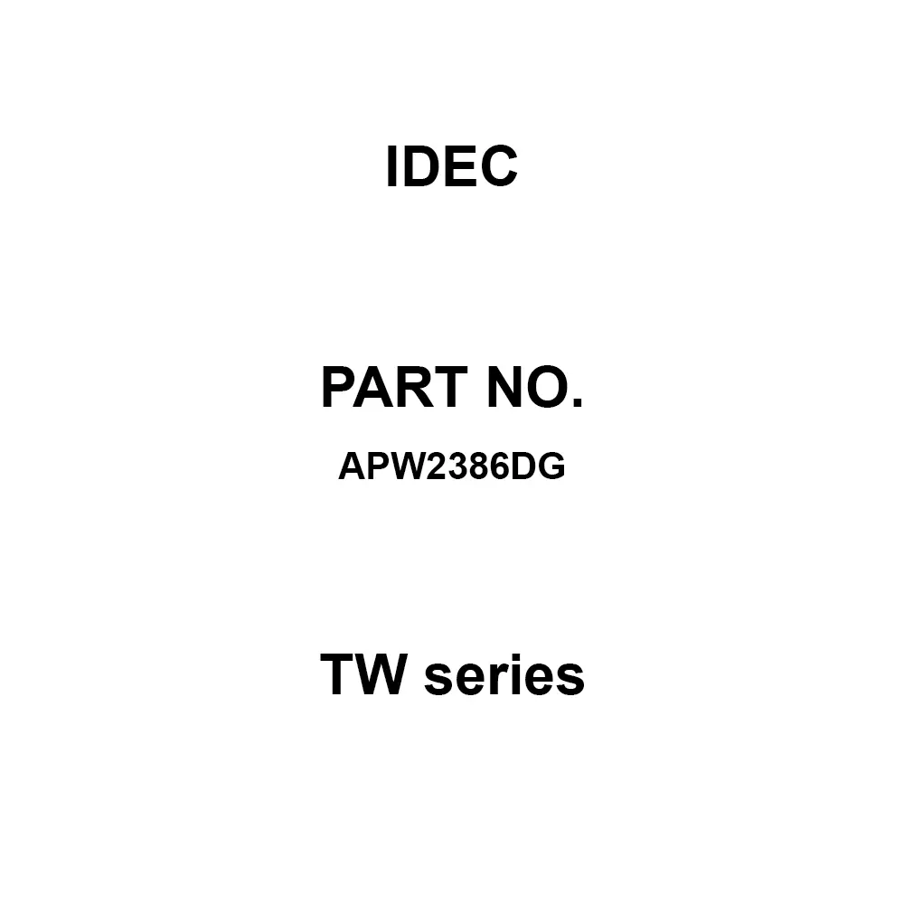 IDEC TW Series 600 V M3.5 Screw Terminal 100 MΩ or more (DC500V mega), APW2386DG