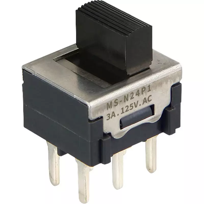 NKK SWITCHES Slide Switch Single Pole, MS-N24P1A