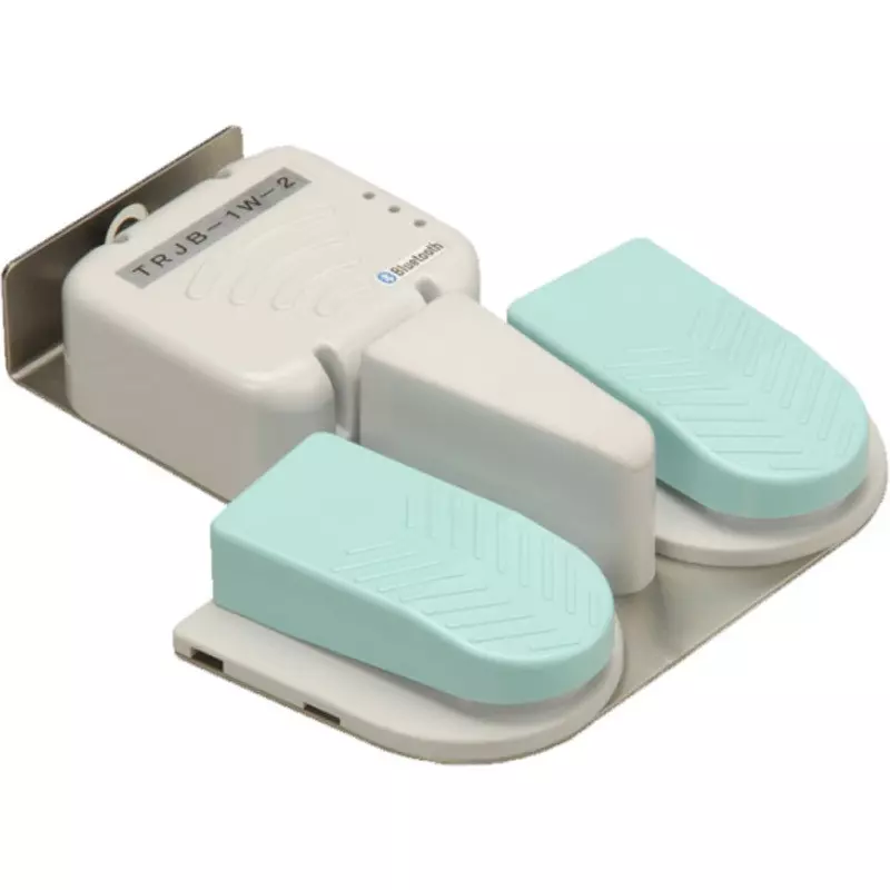 Kokusai Dengyo Foot Switch Cover: PBT resin (green: equivalent to 5 GB8/4), body: PBT resin (gray: equivalent to N8), bottom plate:, TRJB-1W-2