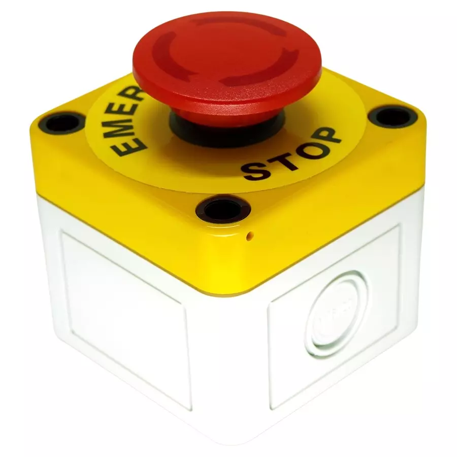 APEM EMERGENCY STOP SW, MUSHROOM, 1.5A, 250V, A01ES-DSP3+54B+FM2+YL5+PEA01