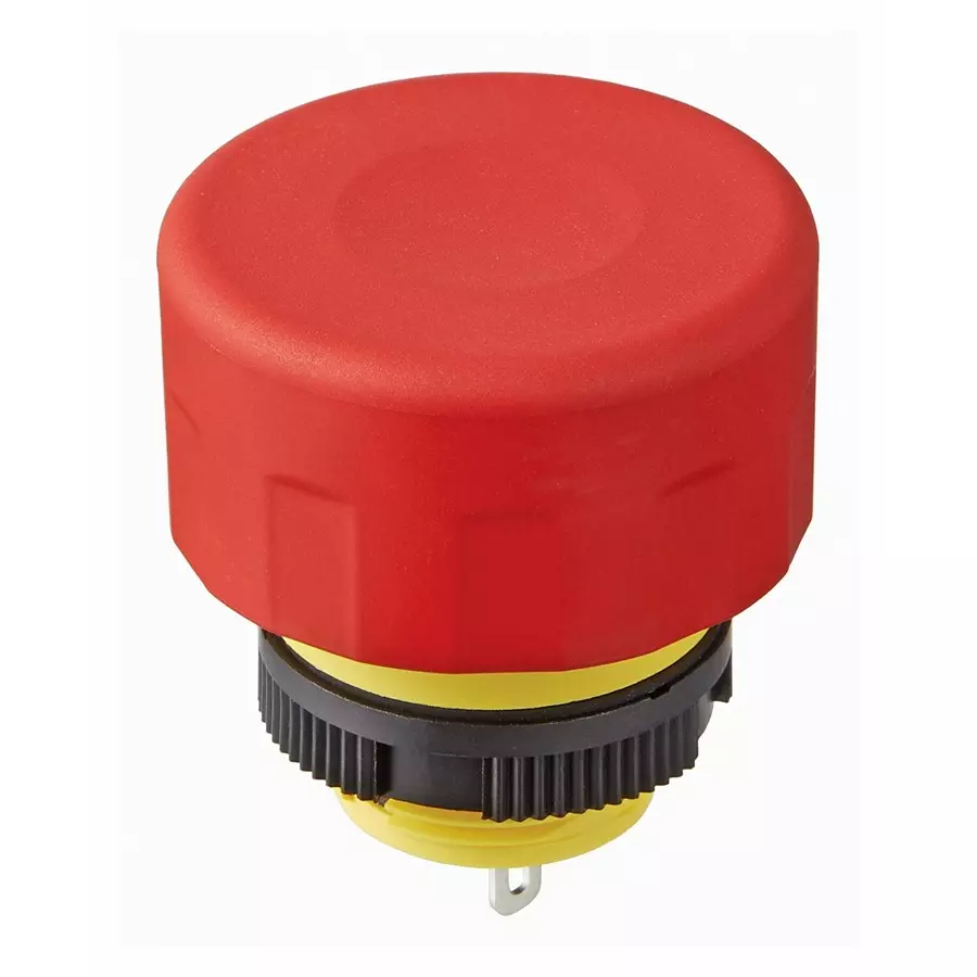 NKK SWITCHES E-STOP SWITCH, SPST-NC, 0.5A, 24VDC, FF0116BBCEEA01