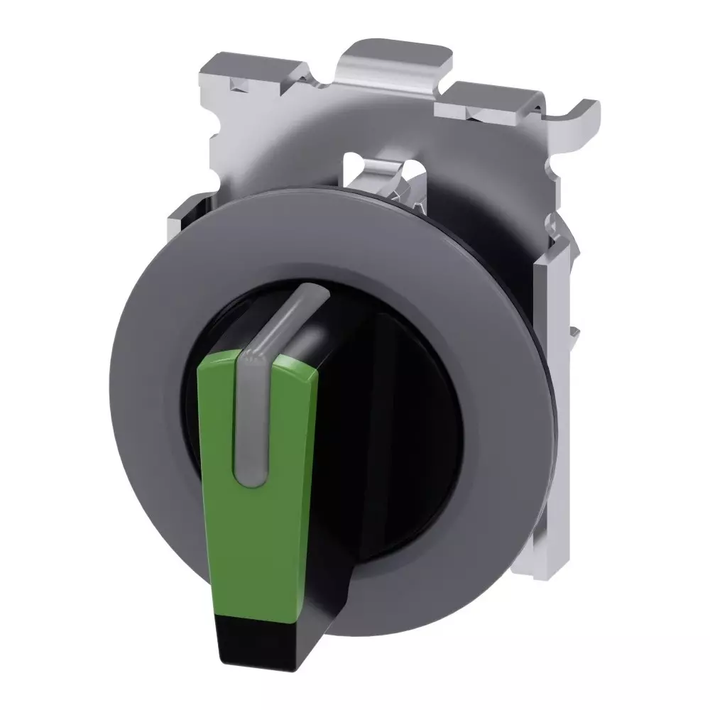 Siemens SIRIUS ACT 3SU10 Series 3 Position Selector Switch Head, 30mm Cutout, 3SU1062-2DL40-0AA0