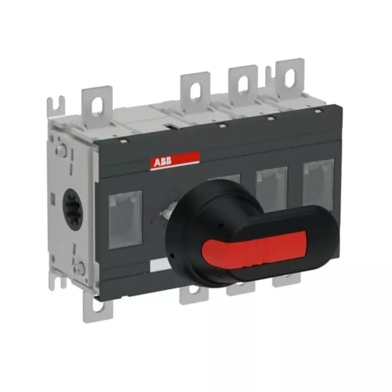ABB 4P Pole Surface Mount Switch Disconnector - 200A Maximum Current, 110kW Power Rating, IP00, 1SCA110858R1001