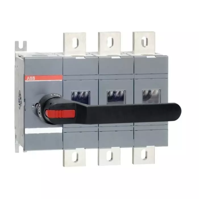 ABB OT Pole Base Mounting Switch Disconnector - 1000A Maximum Current, 1000kW Power Rating, IP65, 1SCA022860R5930 OT1000E03P