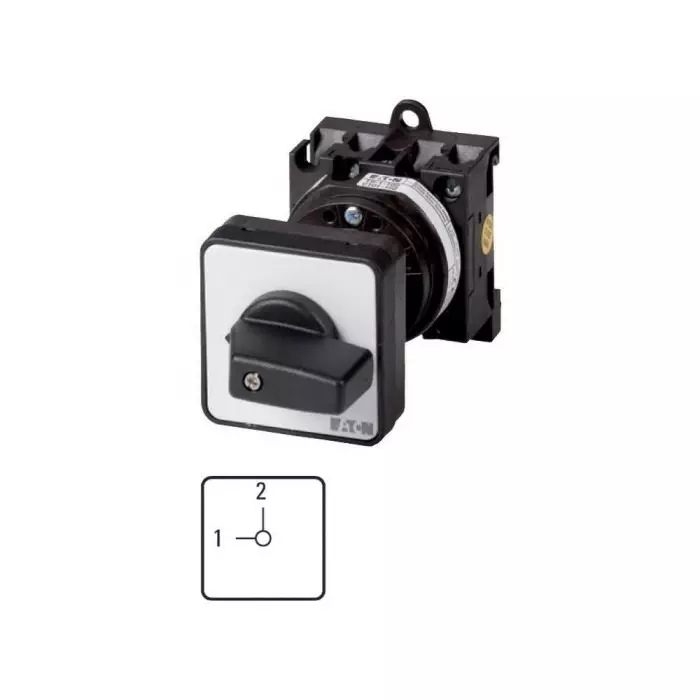 EATON 3P 2 Position 90° Changeover Cam Switch, 690 V (Volts), 20A, Toggle Actuator, 013020 T0-3-15443/Z