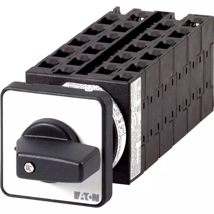 EATON 2P 11 Position 30° On-Off Cam Switch, 690 V (Volts), 20A, Angled Toggle Actuator, 003767 T0-11-15293/E
