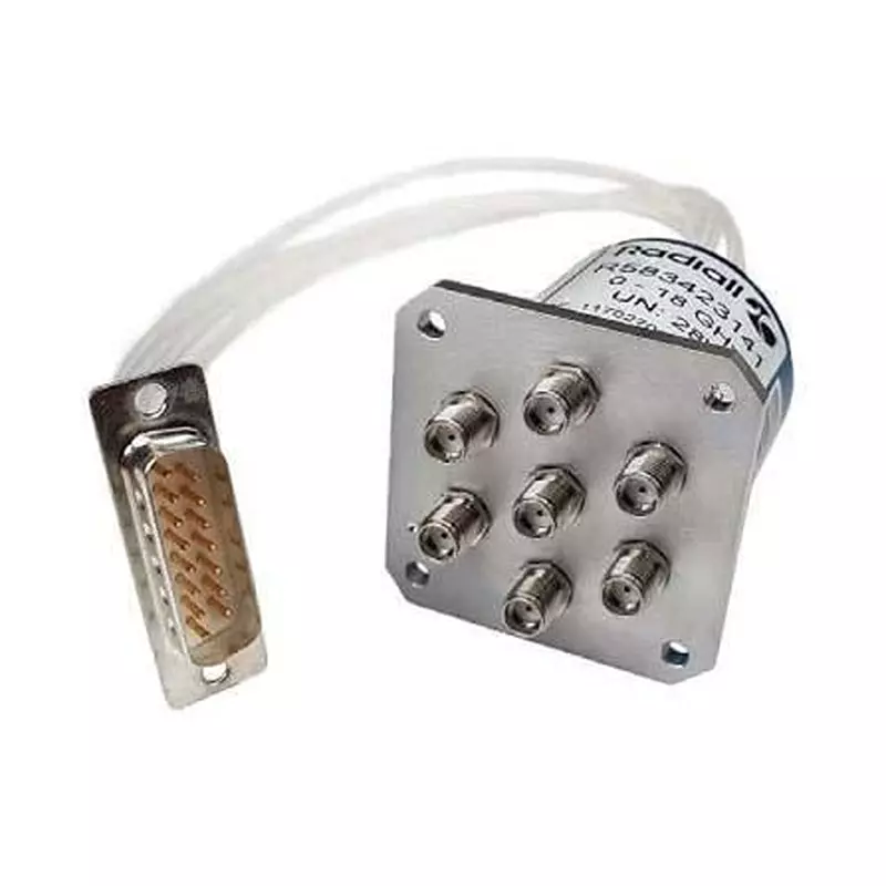 RADIALL Coaxial Switch PC Pin Termination SP6T 12 V DC, R5927B2141