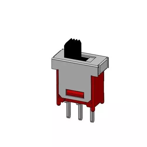 Dailywell Slide Switch Through Hole Mount, 5FS1S102M2QES