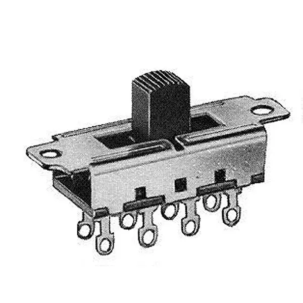 SWITCHCRAFT/CONXALL Slide Switch Panel Mount, 46313LDRX