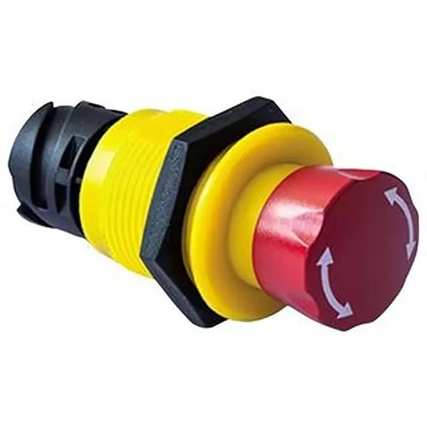 TE CONNECTIVITY E-STOP SWITCH, DPDT, 10A, 24VDC, ES-2200-T111.