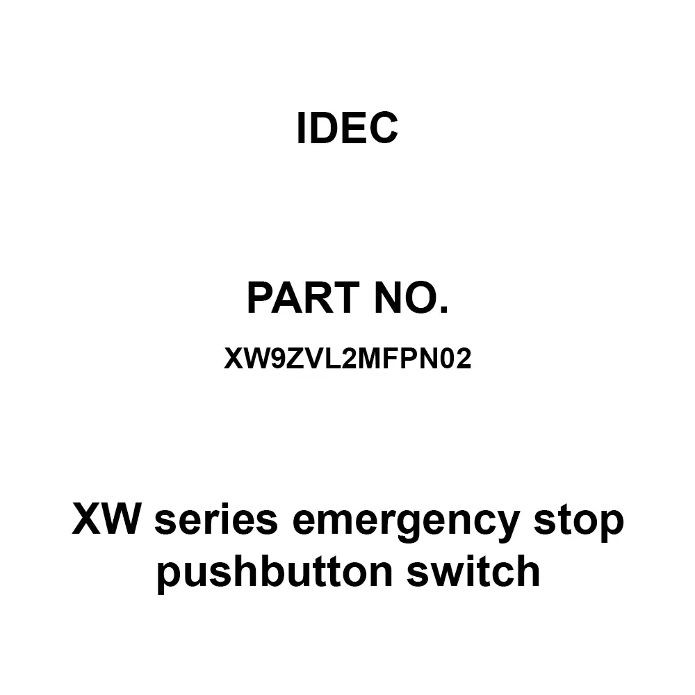 IDEC XW Series emergency stop pushbutton switch Protective Cover For Ip20 Polyamide Resin, XW9ZVL2MFPN02 (Pack of 2 Pcs)