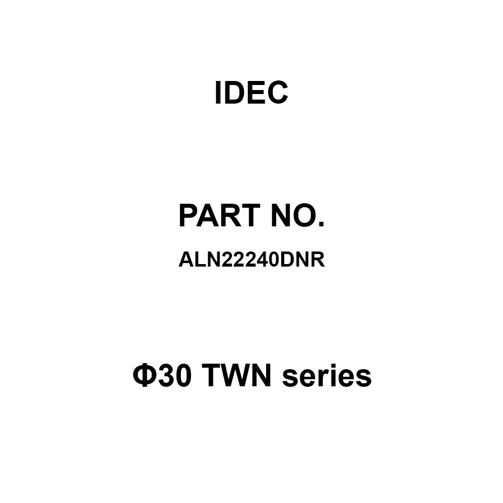 IDEC Φ30 TWN Series 4A M3.5 Screw Terminal 600 V, ALN22240DNR