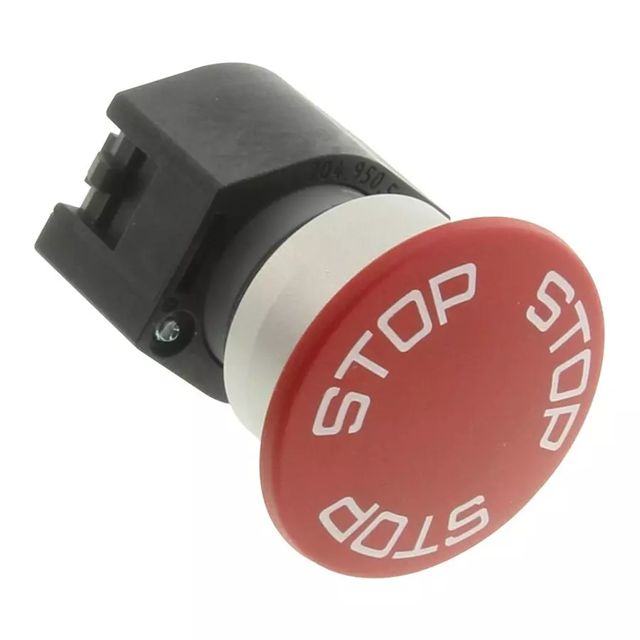 EAO STOP SWITCH ACTUATOR, ROUND, RED, 40MM, 704.075.3
