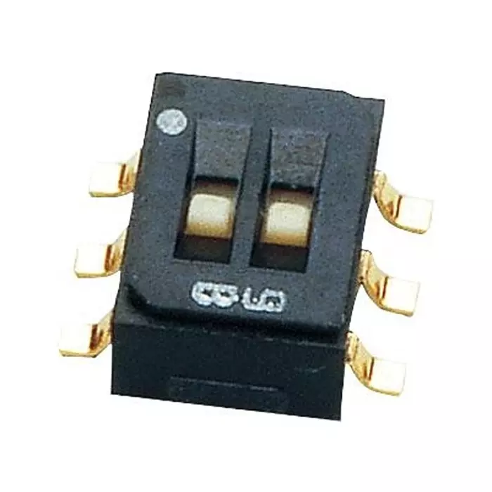 NIDEC COMPONENTS SLIDE SWITCH, DPDT, 0.1A, 6VDC, SMD, CAS-D20TB
