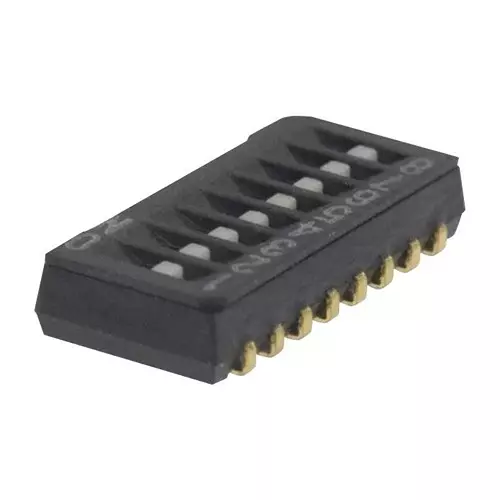 NIDEC COMPONENTS DIP SWITCH, 8POS, SPST, SLIDE, SMD, CHS-08TA