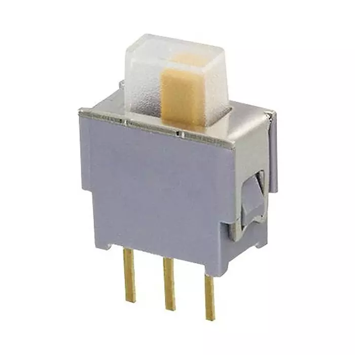 NIDEC COMPONENTS SLIDE SWITCH, SPDT, 0.05A, 60V, TH, ASE1E-2M-10-Z