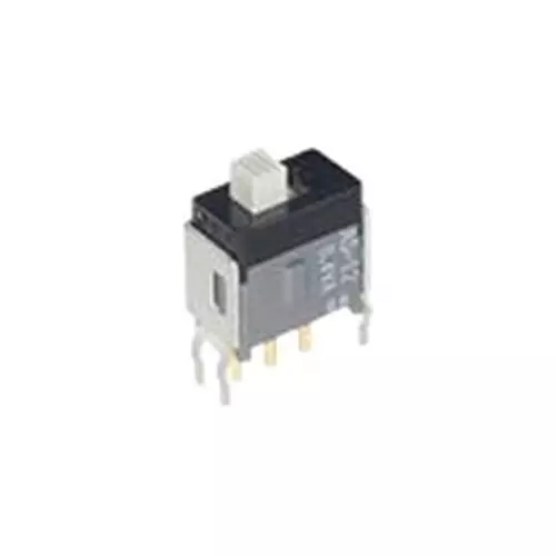 NKK SWITCHES SLIDE SWITCH, SPST, 28VAC/VDC, TH, AS11AP