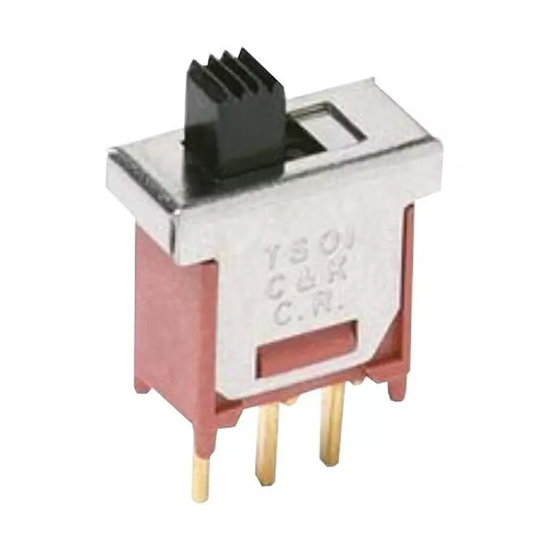 C&K COMPONENTS Slide Switch, Spdt, 3A, 120V, Tht, TS01CQE