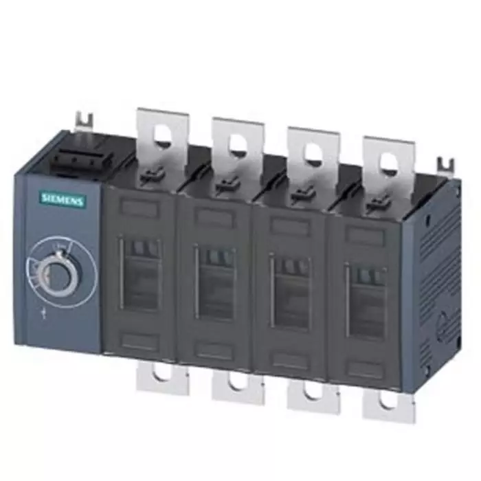 Siemens 4 Pole Fixed Switch Disconnector - 315A Maximum Current, 200kW Power Rating, IP00, IP20, 3KD4044-0PE10-0