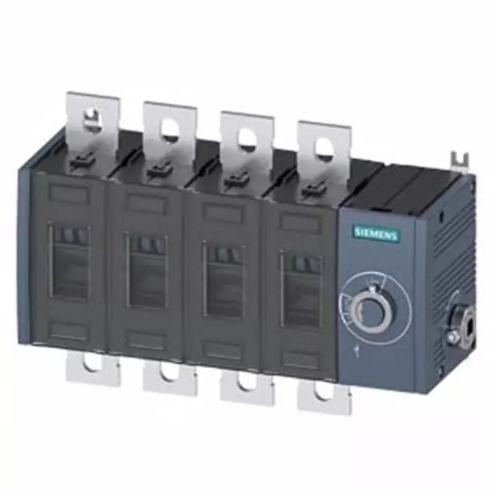 Siemens 4 Pole Fixed Switch Disconnector - 500A Maximum Current, 250kW Power Rating, IP00, IP20, 3KD4444-0PE40-0